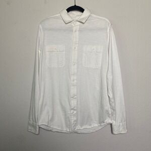 32 Degrees‎ Cool Mens White Long Sleeve Button Down Shirt Small
